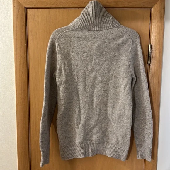 J. Crew Men’s High Neck Pullover Sweater Lambswool Gray Size Medium